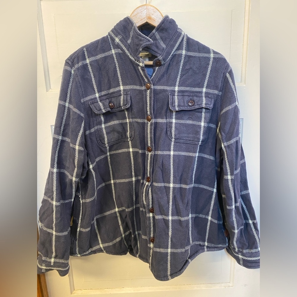 Llbean overshirt size 1x